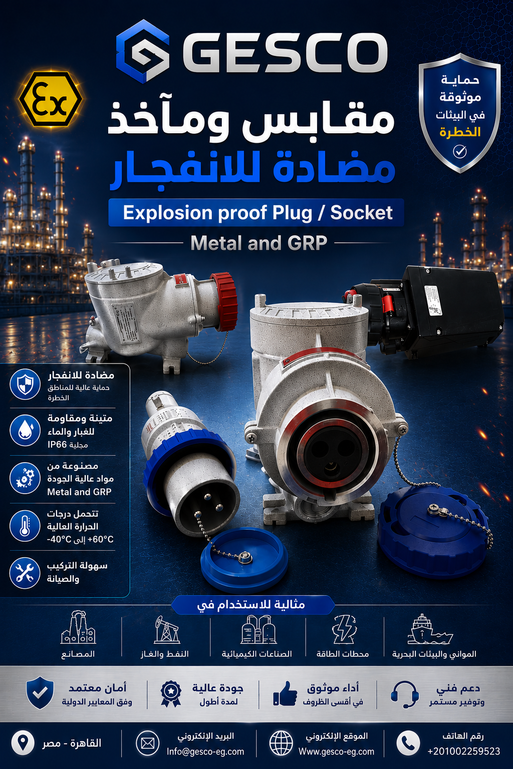 Explosion proof plug / Socket  